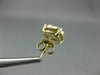 LARGE 1.0CT DIAMOND 14KT 2 TONE GOLD ROUND SOLITAIRE HALO CLUSTER STUD EARRINGS