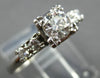 ANTIQUE .57CT OLD MINE DIAMOND PLATINIM FISHTAIL 5 STONE ENGAGEMENT RING #28024