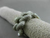 ESTATE WIDE 3.0CT DIAMOND 14KT WHITE GOLD 3D HANDCRAFTED FLEXIBLE LOVE KNOT RING