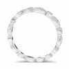 .38CT DIAMOND 14KT WHITE GOLD ETERNITY ROUND AND MARQUISE SHAPE ANNIVERSARY RING