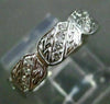 ESTATE .50CT DIAMOND 18KT WHITE GOLD 3D ETERNITY WEDDING ANNIVERSARY RING #6355