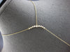 LARGE .50CT DIAMOND 18K YELLOW GOLD GRADUATING SOLITAIRE JOURNEY LARIAT NECKLACE