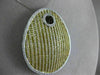 ESTATE EXTRA LARGE 8.69CT WHITE & FANCY YELLOW DIAMOND 18K WHITE GOLD 3D PENDANT