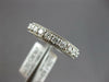 .89CT DIAMOND 18KT WHITE GOLD 4MM ROUND SEMI ETERNITY FILIGREE ANNIVERSARY RING