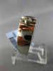 ESTATE WIDE .97CT DIAMOND & AAA TANZANITE 14K WHITE GOLD 3D TRILLION ETOILE RING