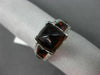 ESTATE 9.28CT DIAMOND & AAA GARNET 14K WHITE GOLD 3D PYRAMID COCKTAIL RING #2040