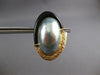 EXTRA LARGE AAA ONYX & TAHITIAN PEARL 14KT YELLOW GOLD HANGING EARRINGS #27183