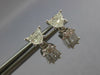 .92CT DIAMOND 18KT WHITE GOLD 3D KITE CUT & BAGUETTE INVISIBLE HANGING EARRINGS