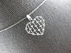 ESTATE .20CT DIAMOND 14KT WHITE GOLD 3D MULTI BAR BY THE YARD FLOATING PENDANT