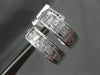 ESTATE 1.05CT DIAMOND 14KT WHITE GOLD 3D CLASSIC CLIP ON LOVE EARRINGS #16378