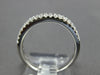 ESTATE .82CT DIAMOND 14KT WHITE GOLD ROUND & BAGUETTE WEDDING ANNIVERSARY RING