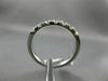 ESTATE .73CT DIAMOND 14KT WHITE GOLD 7 STONE CLASSIC SEMI ETERNITY WEDDING RING