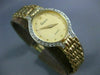 ESTATE LARGE GENEVE .70CT DIAMOND 14KT WHITE & YELLOW GOLD 3D ROUND WATCH #10771