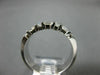 ESTATE WIDE 1.37CT DIAMOND 14K WHITE GOLD CLASSIC 3 ROW WEDDING ANNIVERSARY RING