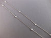 ESTATE .50CT DIAMOND 14KT WHITE GOLD CLASSIC ROUND BY THE YARD 18" LOVE NECKLACE