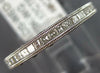 WIDE .86CT DIAMOND 18KT WHITE GOLD 3D ROUND & PRINCESS FILIGREE ANNIVERSARY RING