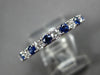 1.40CT DIAMOND & AAA SAPPHIRE 18KT WHITE GOLD ETERNITY WEDDING ANNIVERSARY RING