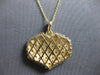 EXTRA LARGE 3.33CT DIAMOND 14KT YELLOW GOLD 3D INVISIBLE LOVE FLOATING PENDANT