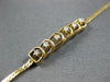 ESTATE 14KT YELLOW GOLD 3D SIX STONE FUN BRACELET