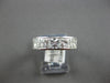 LARGE 2.0CT DIAMOND 14KT WHITE GOLD 3D PRINCESS 5 STONE CHANNEL ANNIVERSARY RING