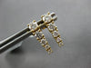 ESTATE .72CT DIAMOND 18KT YELLOW GOLD 3D ROUND GRADUATING FUN HANGING EARRINGS