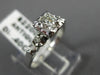 ANTIQUE .40CT OLD MINE DIAMOND 18KT WHITE GOLD SOLITAIRE ENGAGEMENT RING #21616