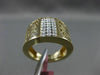 ESTATE WIDE .72CT DIAMOND 14KT WHITE & YELLOW GOLD 3D HANDCRAFTED FILIGREE RING
