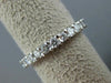 ESTATE 1.43CT DIAMOND 14KT WHITE GOLD 3D ETERNITY WEDDING ANNIVERSARY RING #2094