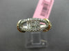 ESTATE WIDE .57CT ROUND & PRINCESS DIAMOND 18K WHITE & ROSE GOLD ETOILE FUN RING