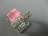 ESTATE 1.71CT WHITE & PINK DIAMOND 18K ROSE GOLD 7 STONE HALO ANNIVERSARY RING