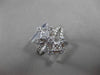 ESTATE LARGE 1.34CT MULTI SHAPE DIAMOND 14KT WHITE GOLD INFINITY FUN RING #18185