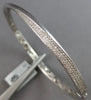 .71CT DIAMOND 18KT WHITE GOLD 3D MULTI ROW DOUBLE SWIRL FUN CUFF BANGLE BRACELET