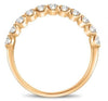 .75CT DIAMOND 14K ROSE GOLD CLASSIC ROUND 11 STONE SHARE PRONG ANNIVERSARY RING