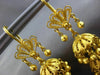 ANTIQUE LARGE 18KT YELLOW GOLD MIDDLE EASTERN FILIGREE CHANDELIER EARRINGS #3057