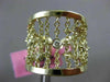 ESTATE WIDE .16CT DIAMOND 14K YELLOW GOLD DIAMOND BY THE YARD FLEXIBLE LOVE RING