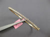 .92CT DIAMOND 14KT YELLOW GOLD CLASSIC ROUND SEMI ETERNITY 2MM BANGLE BRACELET