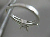 ESTATE .50CT DIAMOND 14K WHITE GOLD ENGAGEMENT RING SEMI MOUNT SETTING VVS 20004