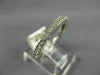 ESTATE .28CT DIAMOND 14KT WHITE GOLD 3D 3/4 ETERNITY FILIGREE ANNIVERSARY RING