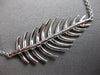 ESTATE LARGE .64CT DIAMOND 18KT WHITE GOLD 3D MULTI LEAF FUN NECKLACE