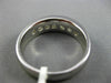 ESTATE WIDE 1.71CT DIAMOND 14KT WHITE GOLD 7 STONE CLASSIC CHANNEL WEDDING RING