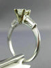 ESTATE .91CT MARQUISE & BAGUETTE DIAMOND 14KT WHITE GOLD ENGAGEMENT RING #22153