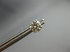 ESTATE 1.0CT DIAMOND 14KT WHITE GOLD 3D CLASSIC ROUND FOUR PRONG STUD EARRINGS