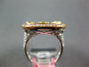 EXTRA LARGE 3.06CT WHITE CANARY & PINK DIAMOND 18K WHITE & ROSE GOLD 3D FUN RING