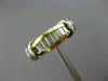 ESTATE .60CT DIAMOND 14KT WHITE & YELLOW GOLD 3D WEDDING ANNIVERSARY RING #1001
