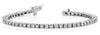 ESTATE 2.02CT DIAMOND 14K WHITE GOLD 3D ROUND OVAL LINK ETERNITY TENNIS BRACELET