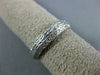 ANTIQUE .50CT DIAMOND 18K WHITE GOLD 3D FILIGREE ETERNITY ANNIVERSARY RING #1195