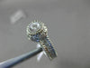 ESTATE .25CT OLD MINE DIAMOND 18KT WHITE GOLD FILIGREE MILGRAIN ENGAGEMENT RING