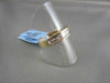ESTATE 4MM 1.0CT DIAMOND PRINCESS CUT 14KT YELLOW GOLD WEDDING ANNIVERSARY RING