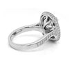 LARGE 7.59CT DIAMOND & AAA PARAIBA TOURMALINE 18KT WHITE GOLD 3D ENGAGEMENT RING