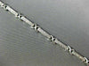 ESTATE .66CT DIAMOND 14K WHITE GOLD SQUARE MILGRAIN TOGGLE LOVE BRACELET #22450